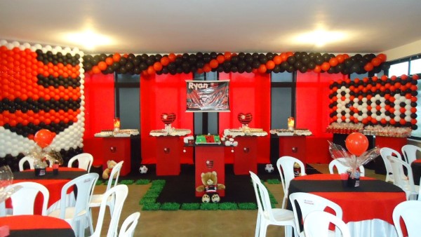 decoração do flamengo rustica