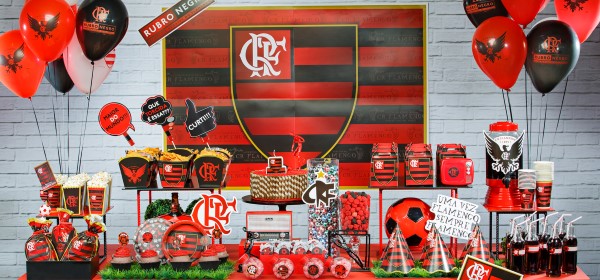 decoração de aniversario do flamengo simples