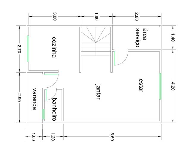 planta baixa de casas geminadas duplex