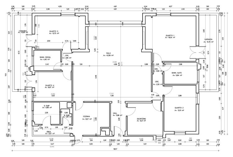 plantas de casas com 4 quartos gratis