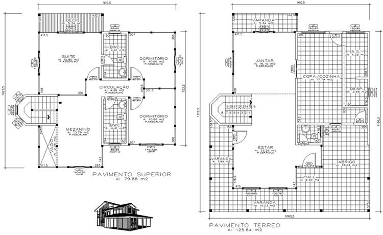 projetos de casas de madeira de dois pisos