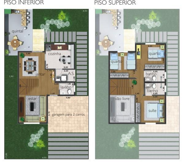 projetos de casas com quintal pequeno