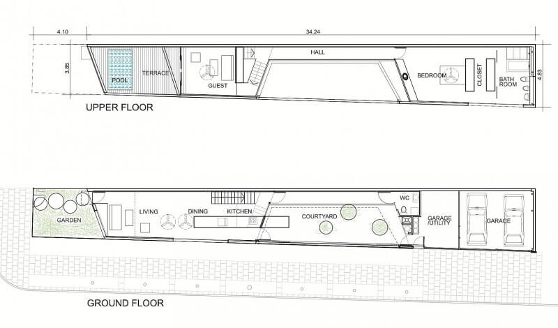 projetos de casas de 2 pavimentos pequenas