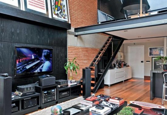 A decoração para loft masculino pode ser tanto mais clássica quanto seguir a personalidade do morador (Foto: Divulgação)