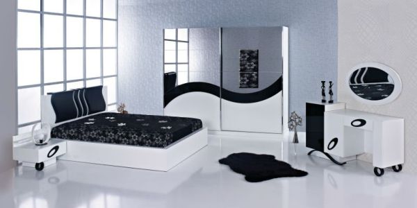 O quarto feminino preto e branco não precisa aparentar um clima melancólico ou muito sóbrio, e para isso basta você optar pelas peças mais modernas e diferenciadas (Foto: Divulgação) 