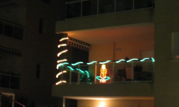 Decoração de Natal para Janelas de Apartamentos