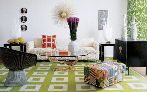 A decoração de casas com motivos geométricos é ótima saída para quem gosta destes formatos (Foto: Divulgação)