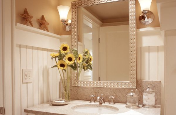 A decoração criativa para lavabos deixará seus convidados encantados com este cantinho de seu lar (Foto: Divulgação)