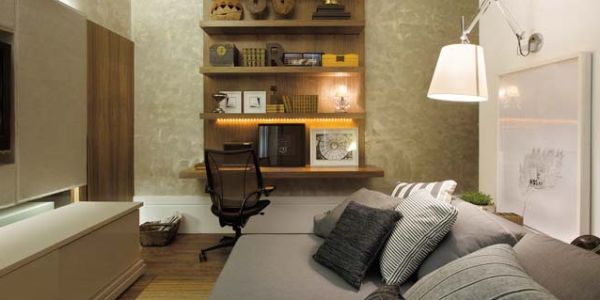 A decoração de quarto com escritório pode garantir conforto e praticidade para todas as atividades que você for realizar neste ambiente (Foto: Divulgação)