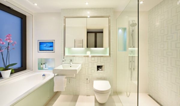 A decoração para deixar banheiro mais espaçoso é ótima opção para quem também busca uma decoração diferenciada (Foto: Divulgação)