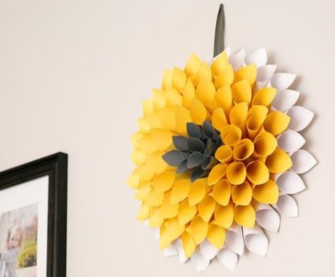 Esta decoração de papel para casas é linda, mas ao mesmo tempo barata e fácil de ser feita (Foto: comofazeremcasa.net)
