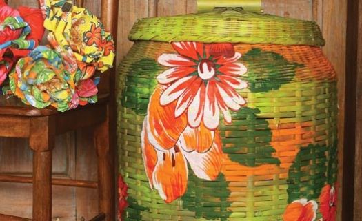 Decorar um cesto de roupa é mais fácil do que você imagina (Foto: diy-enthusiasts.com) 