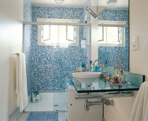 Projetos – Ideias para Decoração de Banheiros na Cor Azul Projetos – Ideias para Decoração de Banheiros na Cor Azul