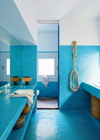  Projetos Ideias para Decoração de Banheiros na Cor Azul
