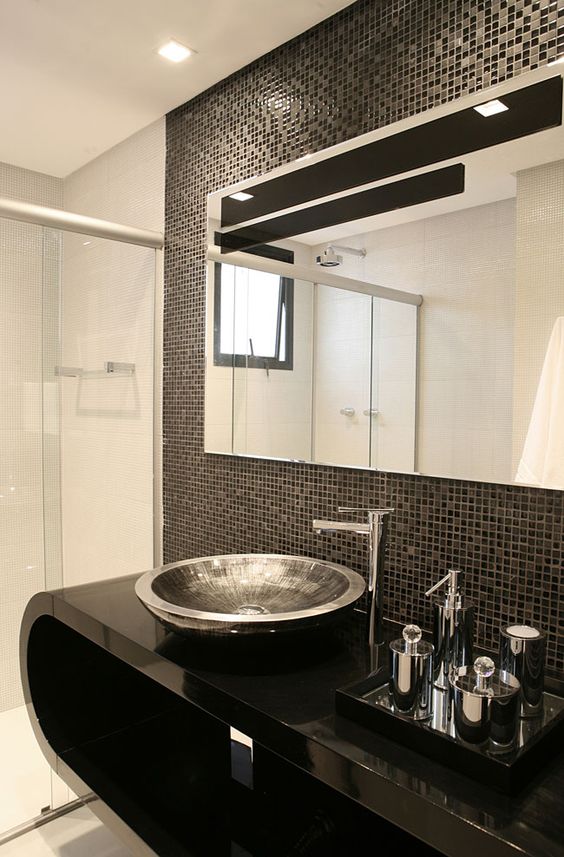 Decoração e Projetos Decoração de Banheiro Preto e Branco – Fotos -> Decoracao De Banheiro Preto E Branco Fotos Decoração e Projetos Decoração de Banheiro Preto e Branco – Fotos -> Decoracao De Banheiro Preto E Branco Fotos