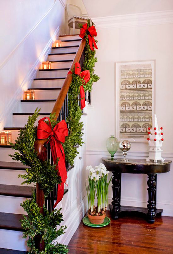 Decoração de Natal para Escadas