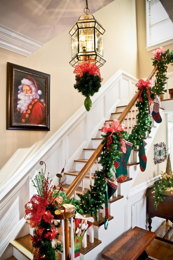 Decoração de Natal para Escadas