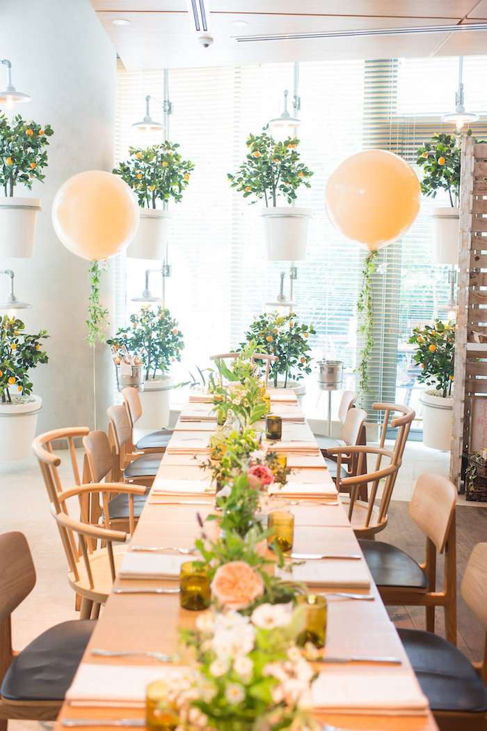 decoração de mesa de festa