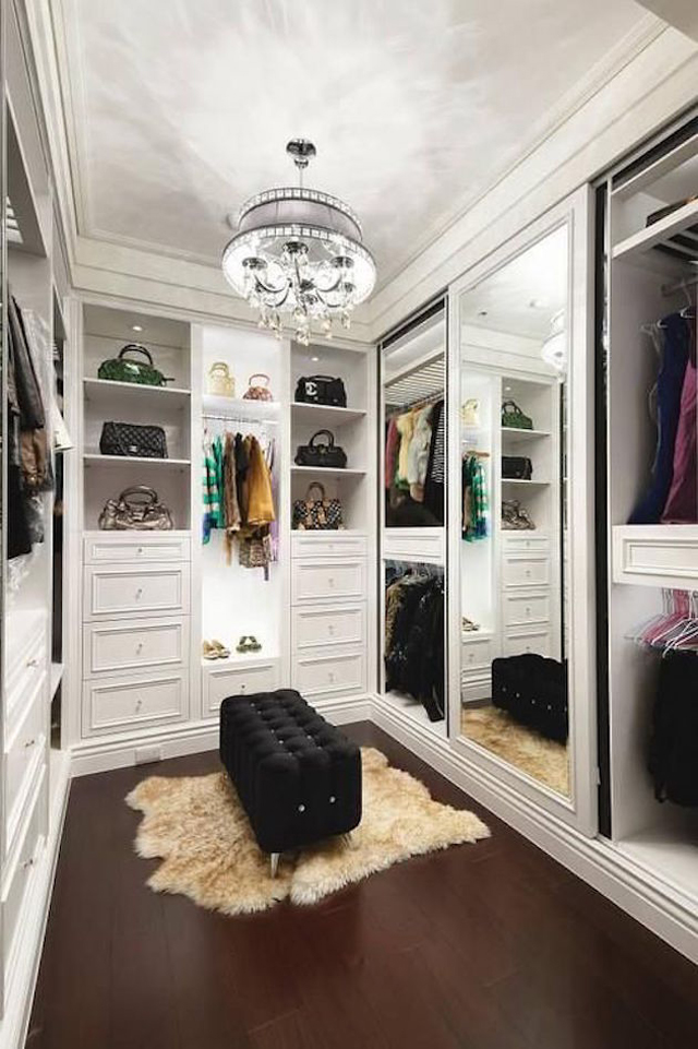 closet com tapete