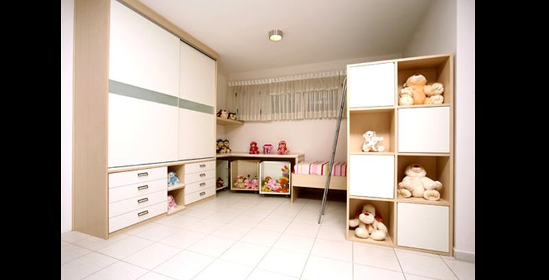 armário planejado para crianças