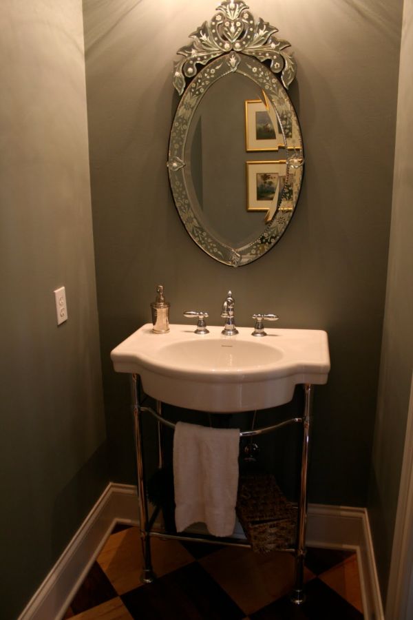 espelho de banheiro retro