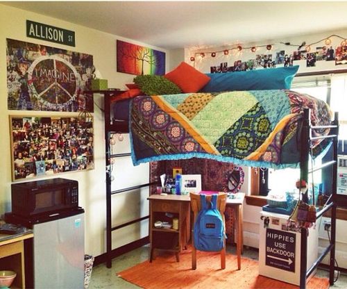 quarto hippie simples