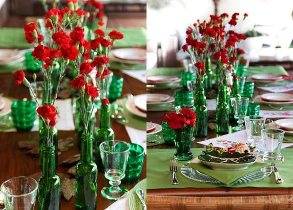 decoração com garrafas de cerveja para casamento