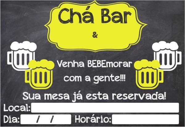 convite cha bar download