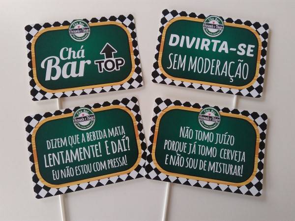 chá bar decoração simples e barata