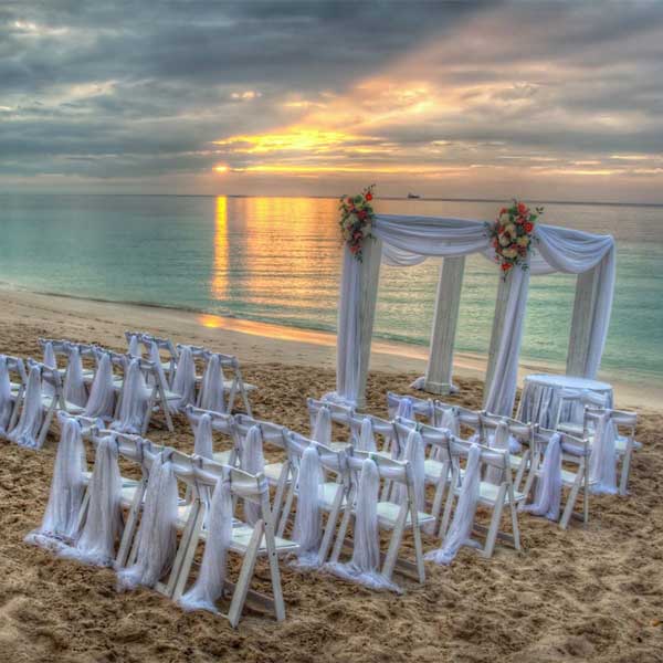 Decoração para casamento minimalista