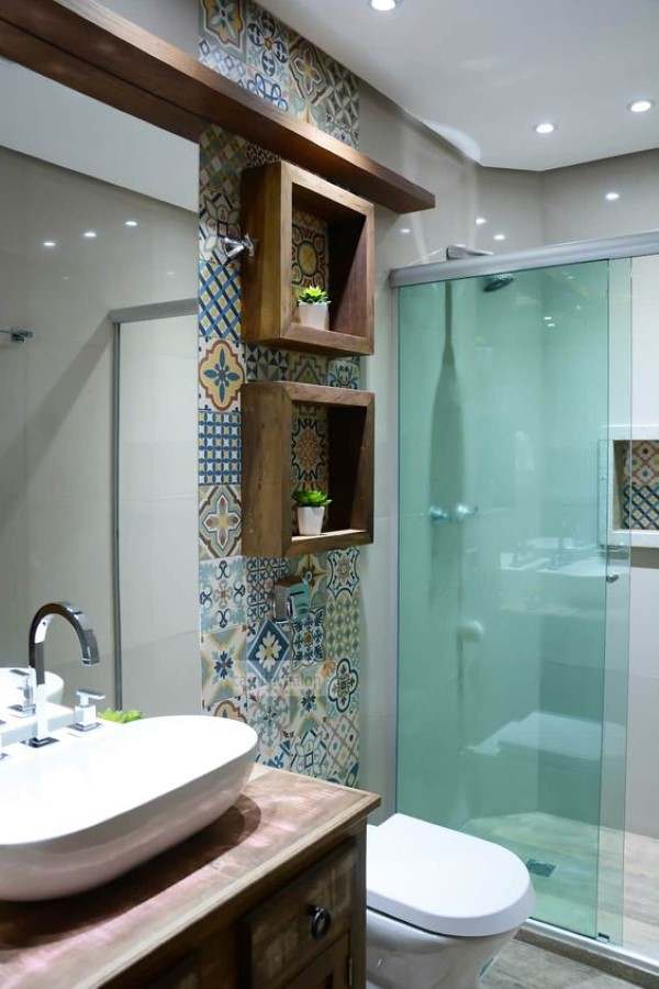 banheiro planejado azulejo