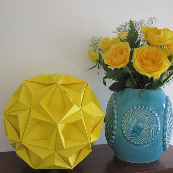 decoração com origami