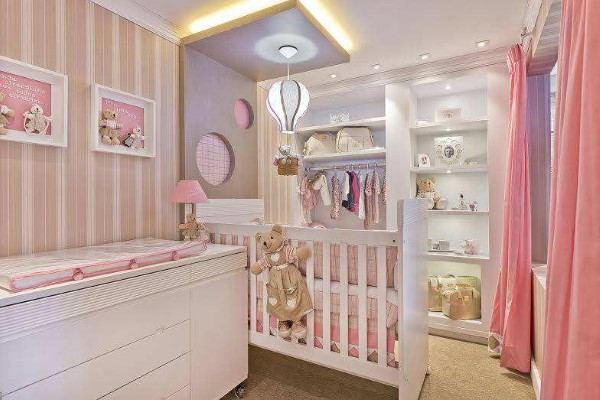 quarto de bebê feminino luxo