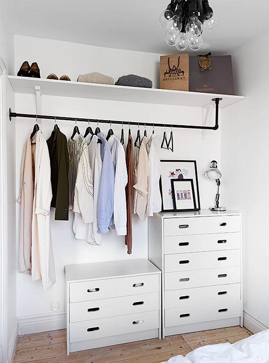 closet aberto simples