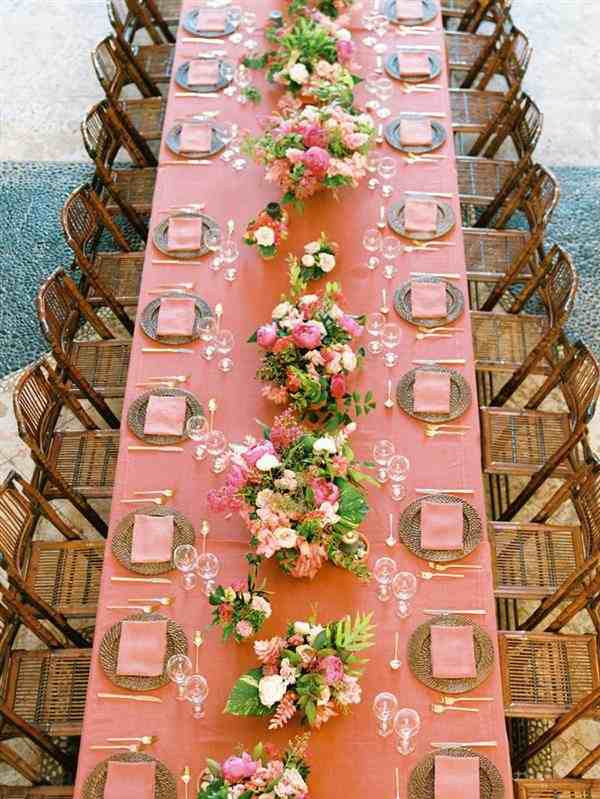 decoração para mesa de convidados casamento