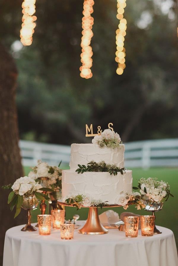 decoração de bolo de casamento 