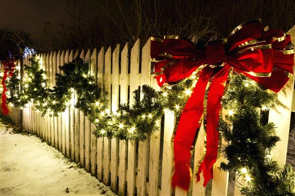 como decorar muro no natal