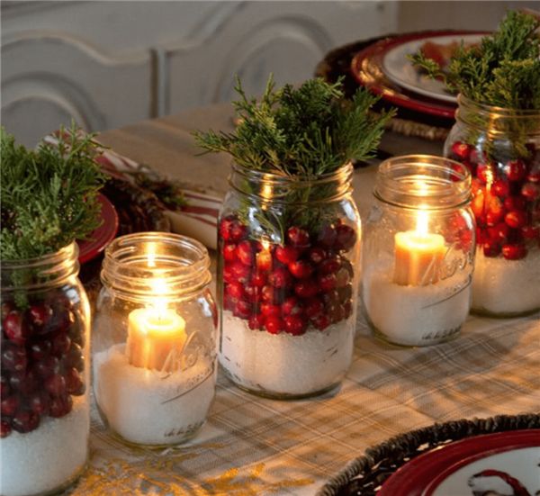 decoracao-mesa-de-natal-velas