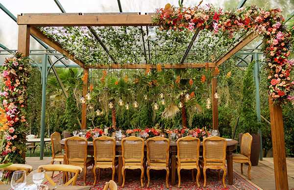 decoração de casamento de dia