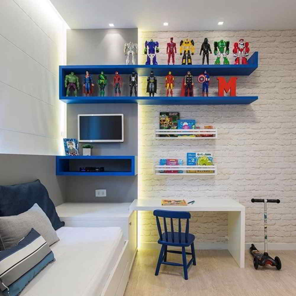 Quarto Gamer branco simples