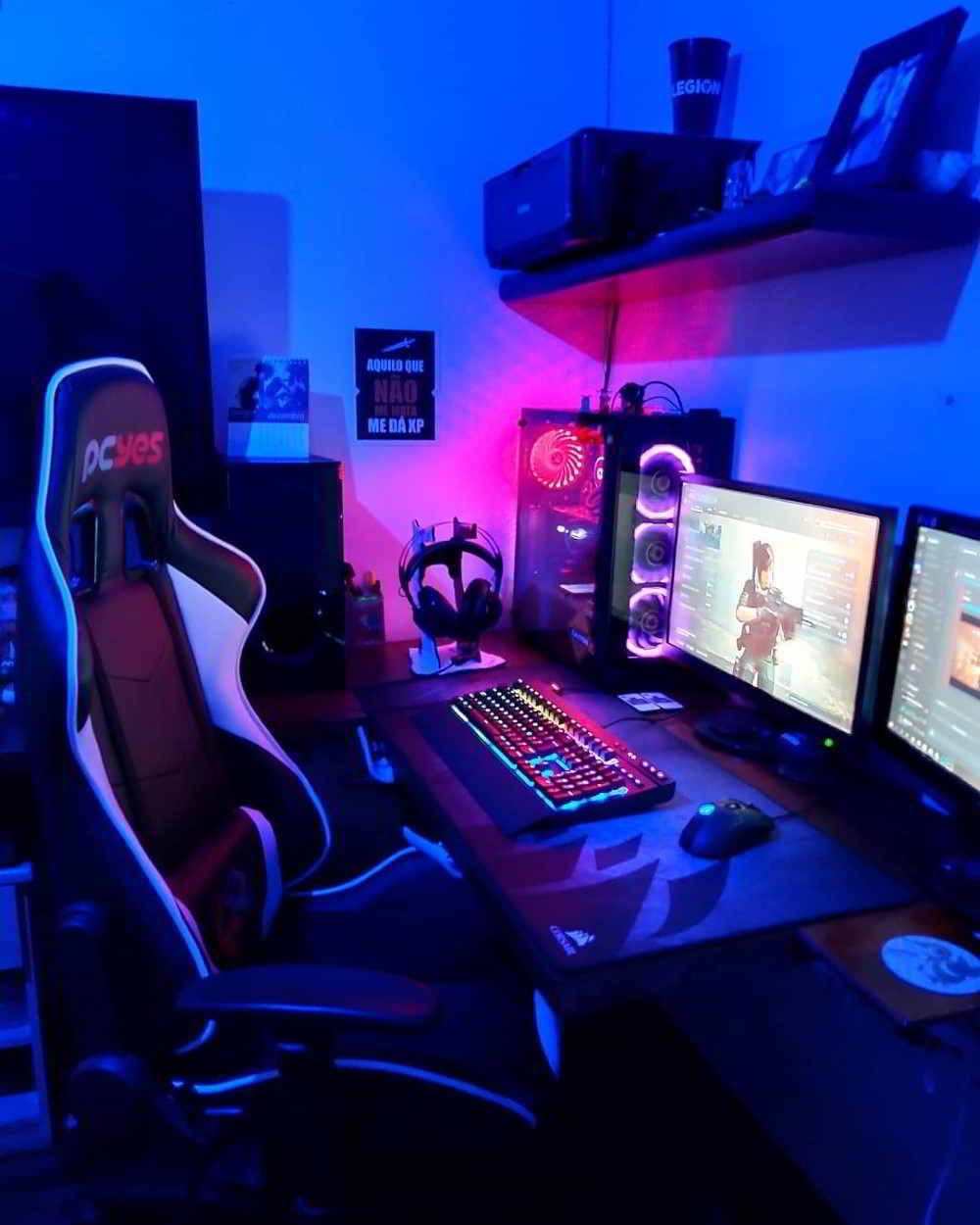 Quarto Gamer com LED