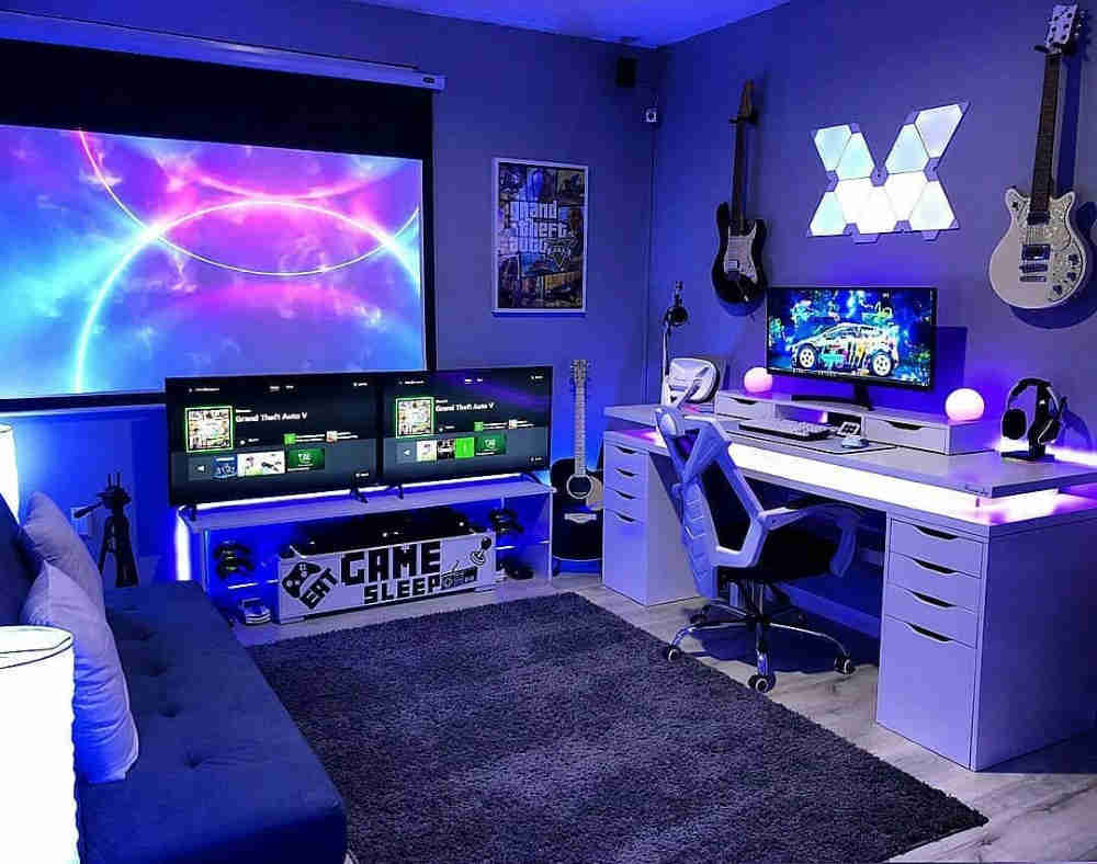 Quarto Gamer com Touch LED