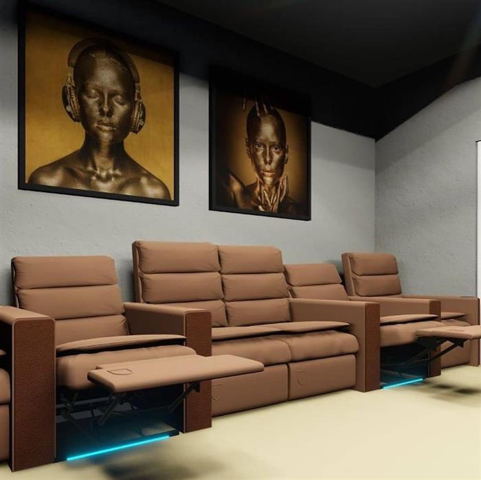 decoração sala de tv cinema