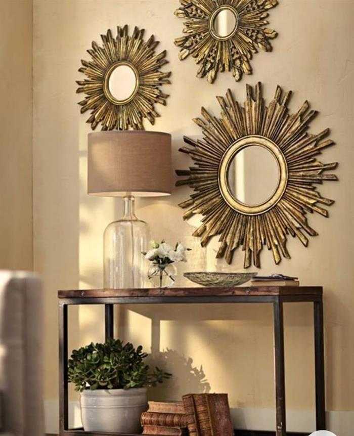 decoração com espelho na parede