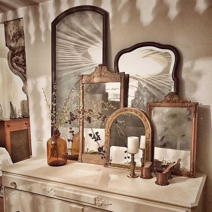 decoração com espelho para quarto