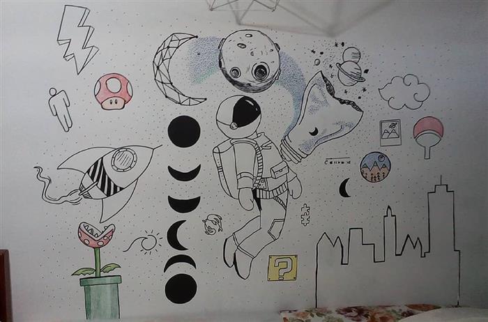 desenhos para quartos de jovens