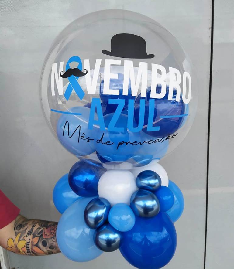 Balões personalizados novembro azul