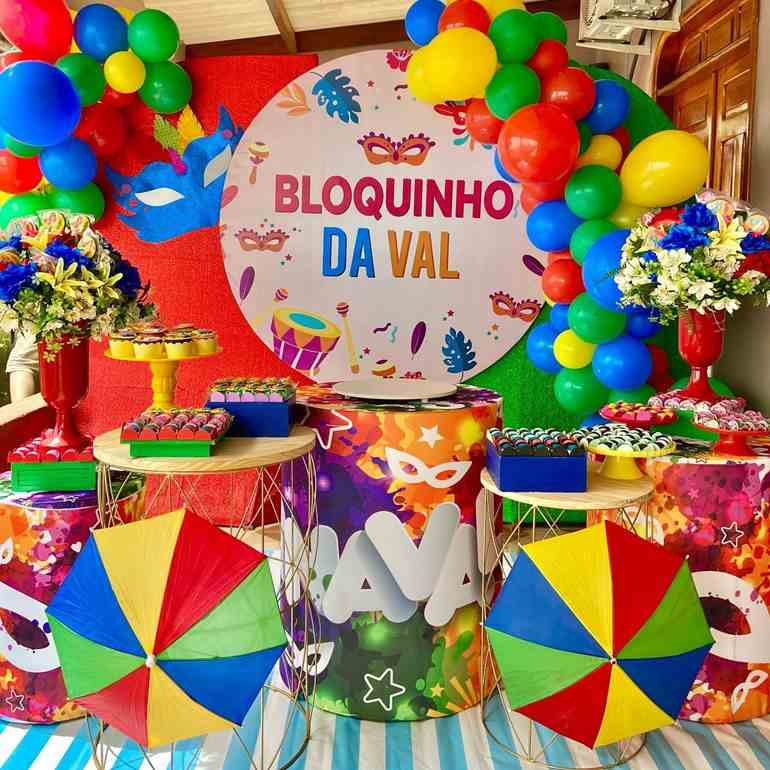 Decoração Carnaval simples