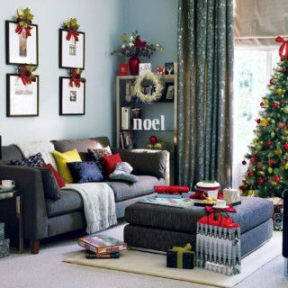 19 ideias para decorar a sala para o Natal