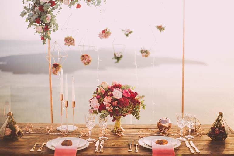 decoração de uma festa de casamento